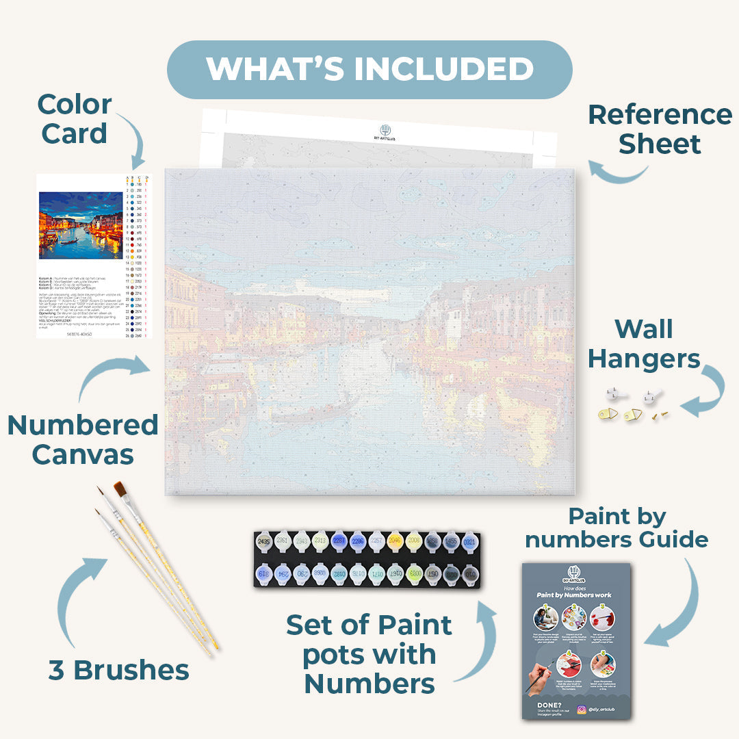 Nighttime Venice | Paint by Numbers