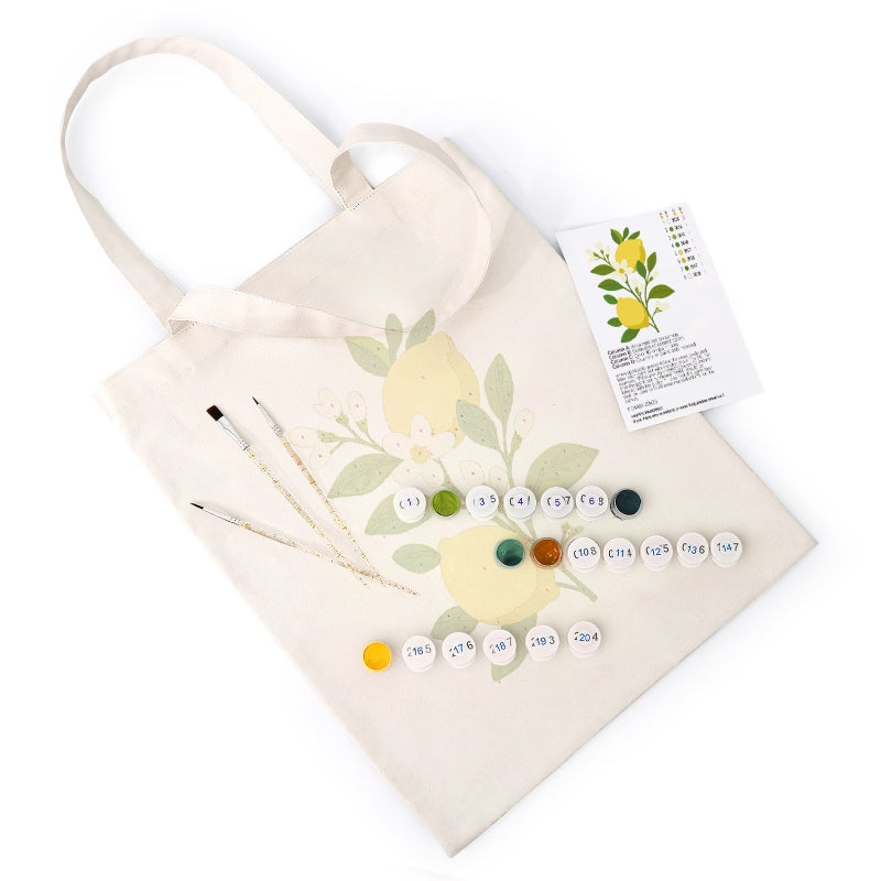 Lemon Plant Paint Tote