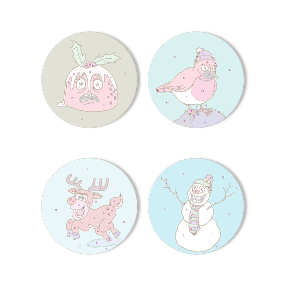 Festive Coasters: Christmas Cheer