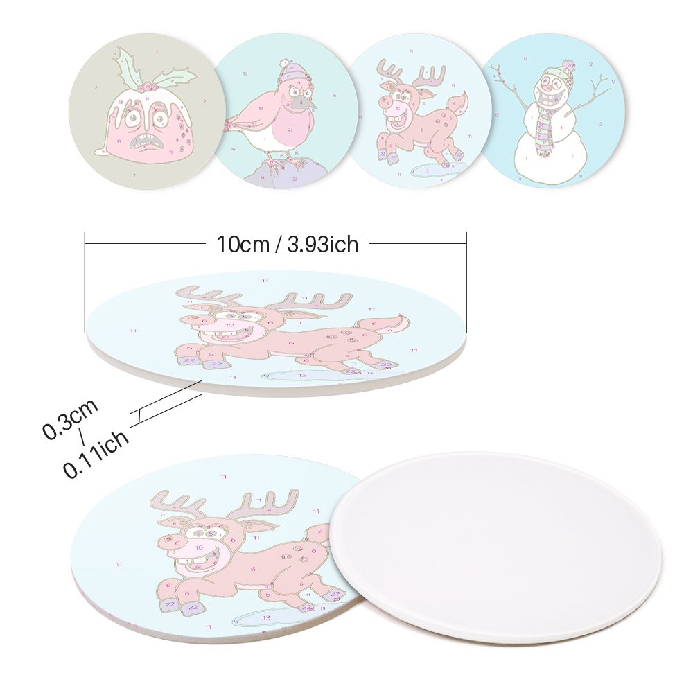 Festive Coasters: Christmas Cheer