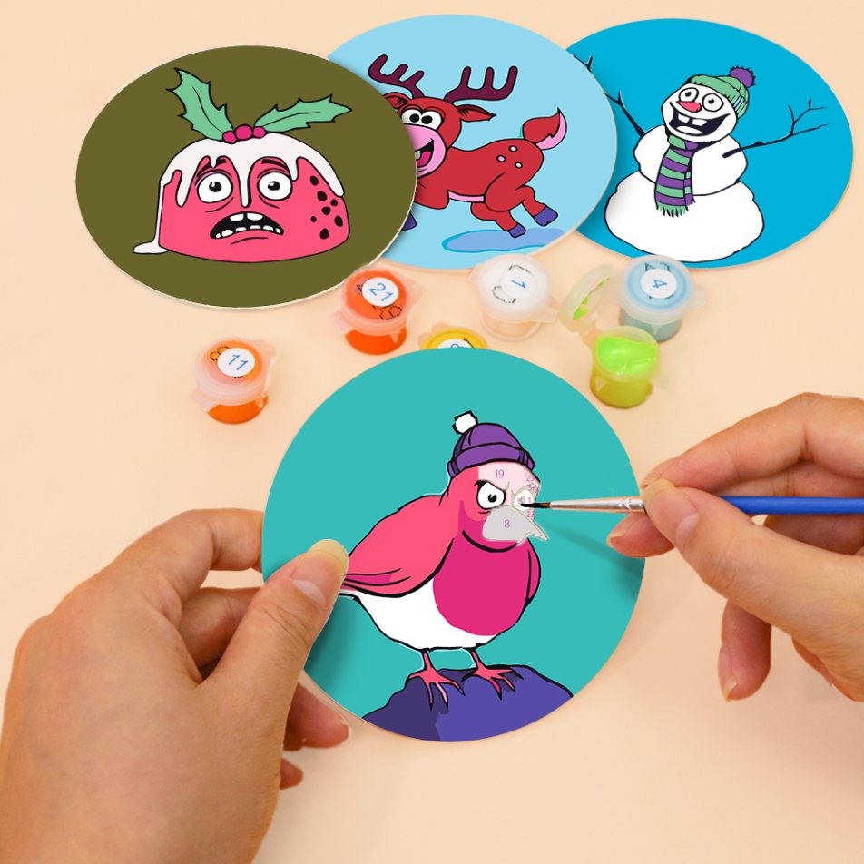Festive Coasters: Christmas Cheer
