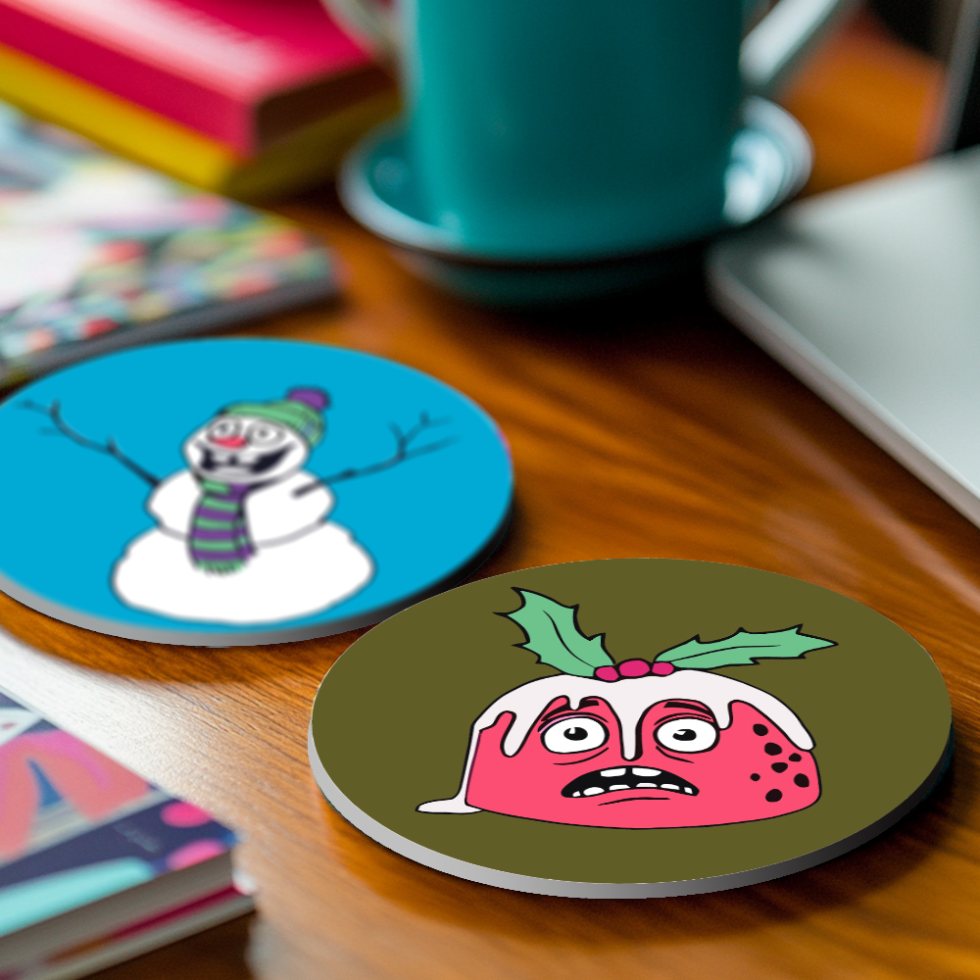 Festive Coasters: Christmas Cheer