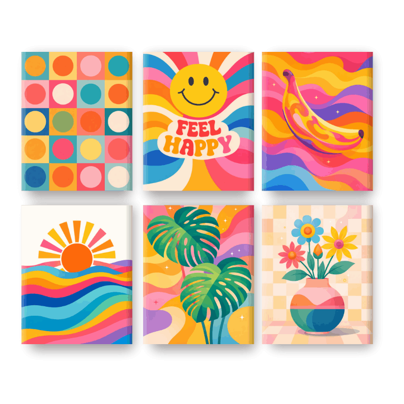 Rainbow Retro Mini Masterpieces