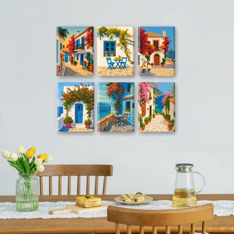 Sunny Mediterranean Mini Scenes