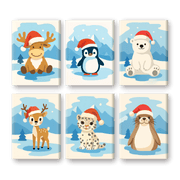 6 Mini Holiday Animal Friends