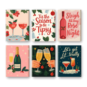 Tipsy Holiday Cheers Mini Set