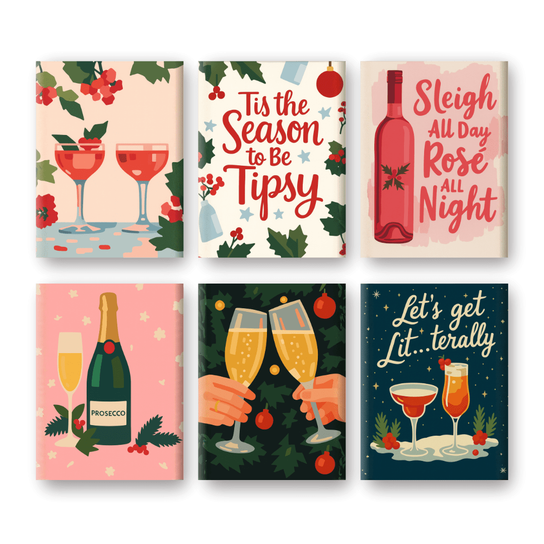 Tipsy Holiday Cheers Mini Set