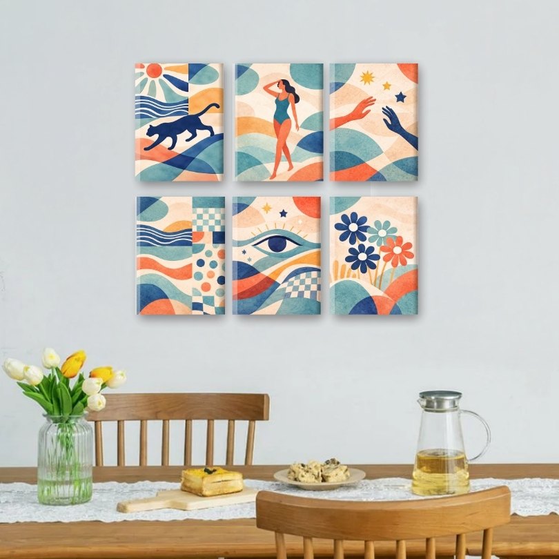 Sunlit Abstract Blooms