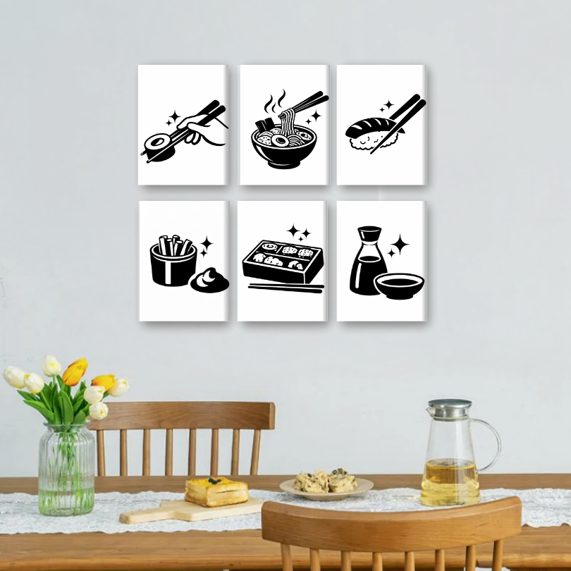 Black & White Sushi Delights