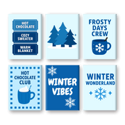 Cool Winter Wonderland Mini Paintings