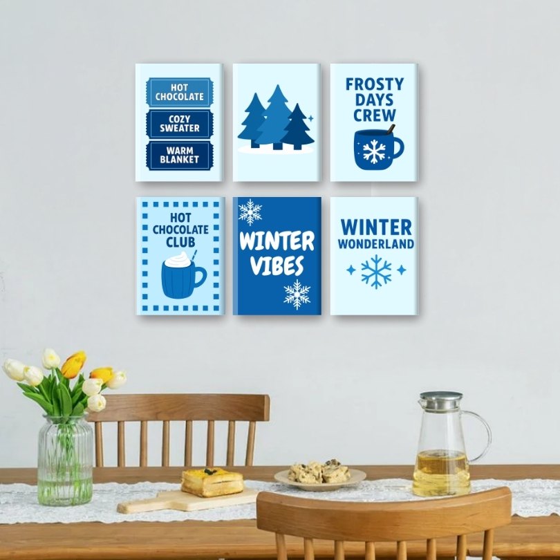Cool Winter Wonderland Mini Paintings