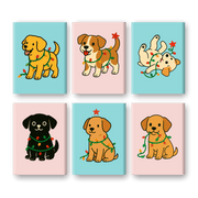 6 Mini Joyful Puppies