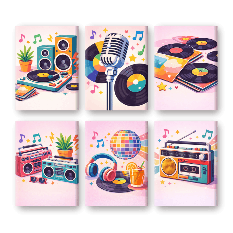 Colorful Melodies & Music Vibes