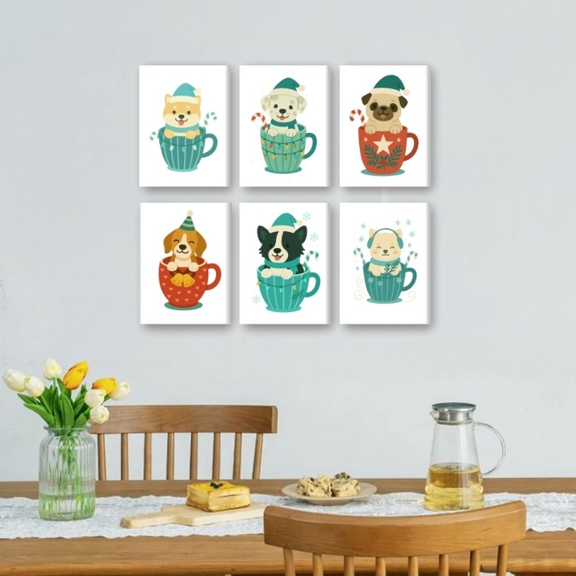 Puppy Christmas Cups