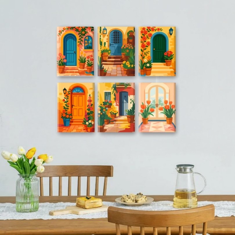 Colorful Doors & Blooms