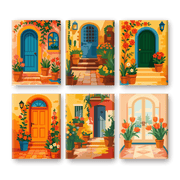 Colorful Doors & Blooms