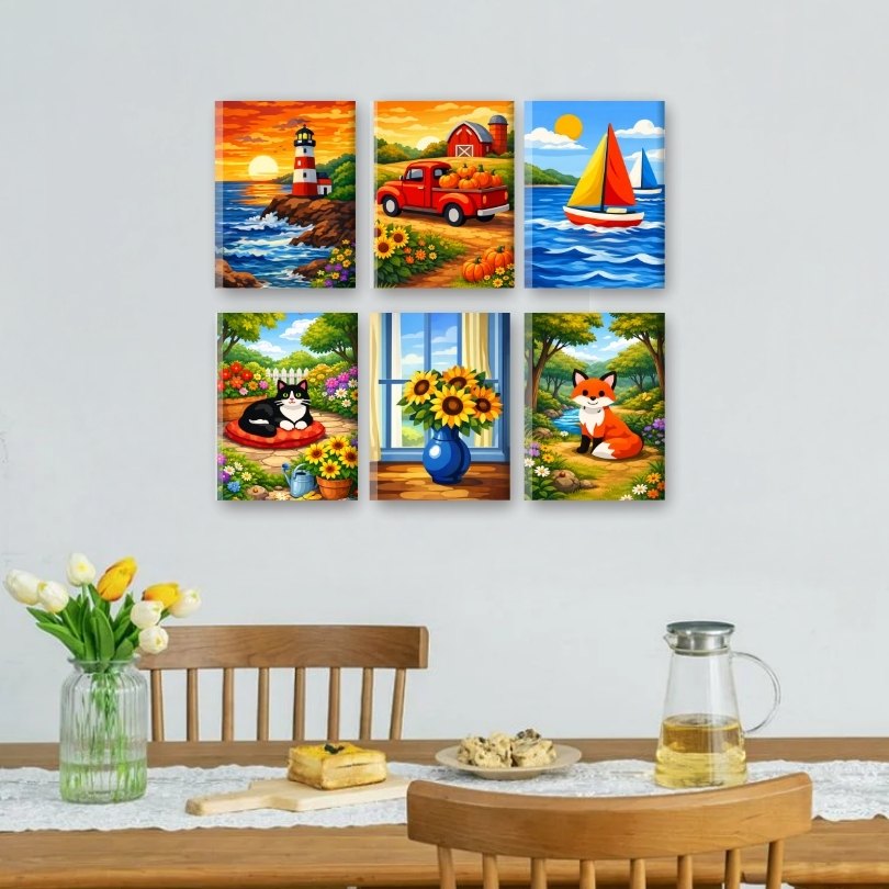 Scenic Horizons Mini Paintings