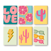 Retro Cactus & Lightning