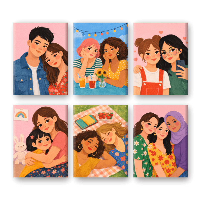 Cherished Moments | Mini Paintings Set
