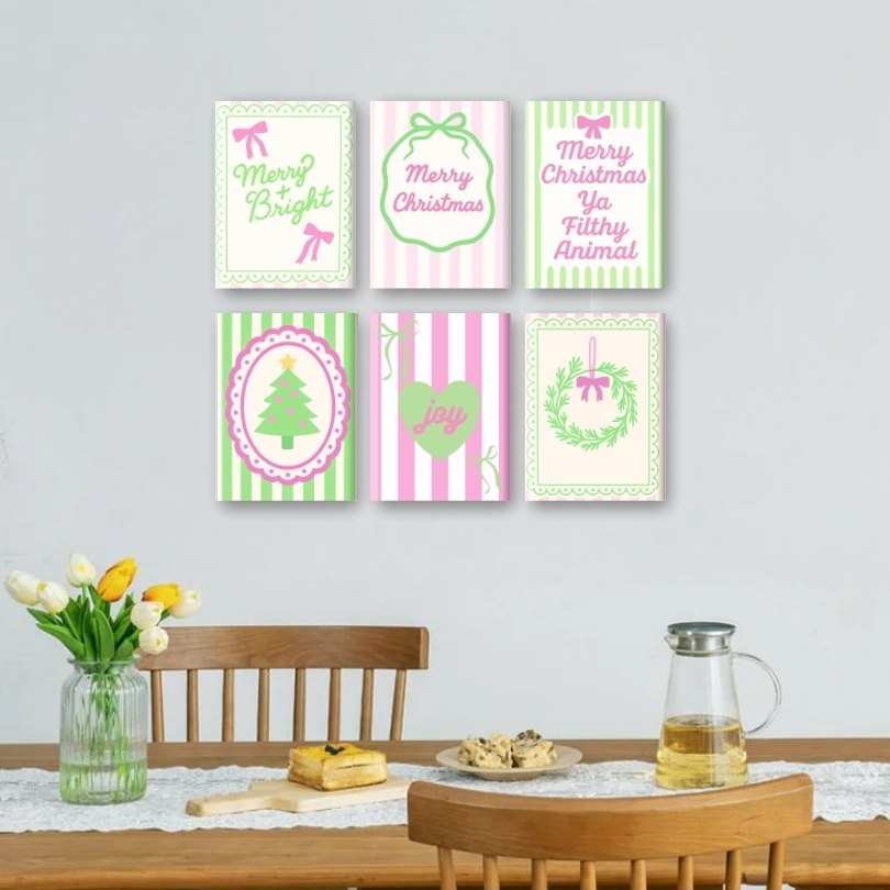 Pastel Holiday Stripes