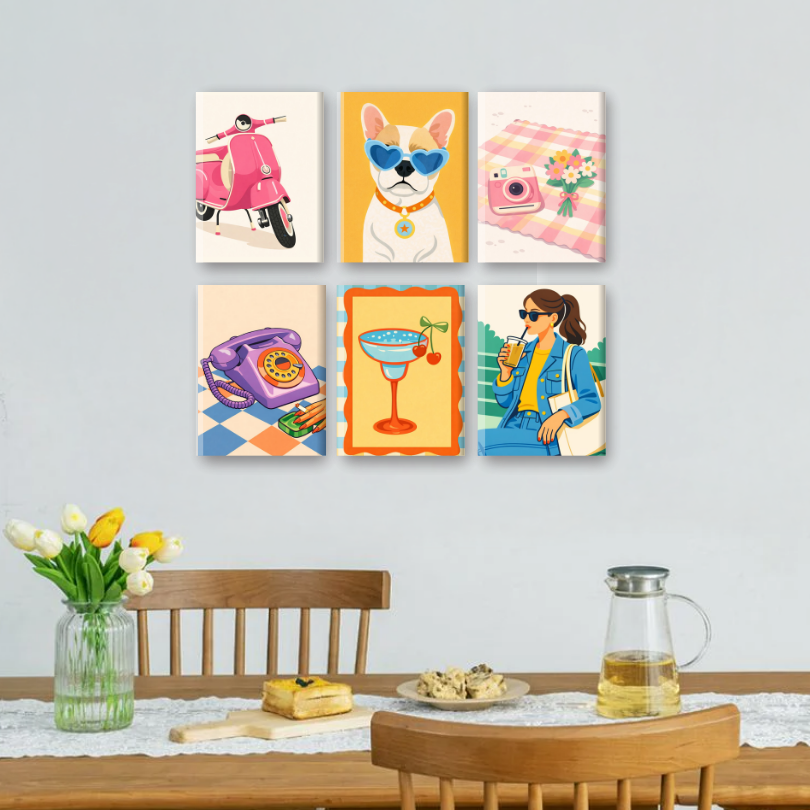 Retro Vibes Mini Art Set