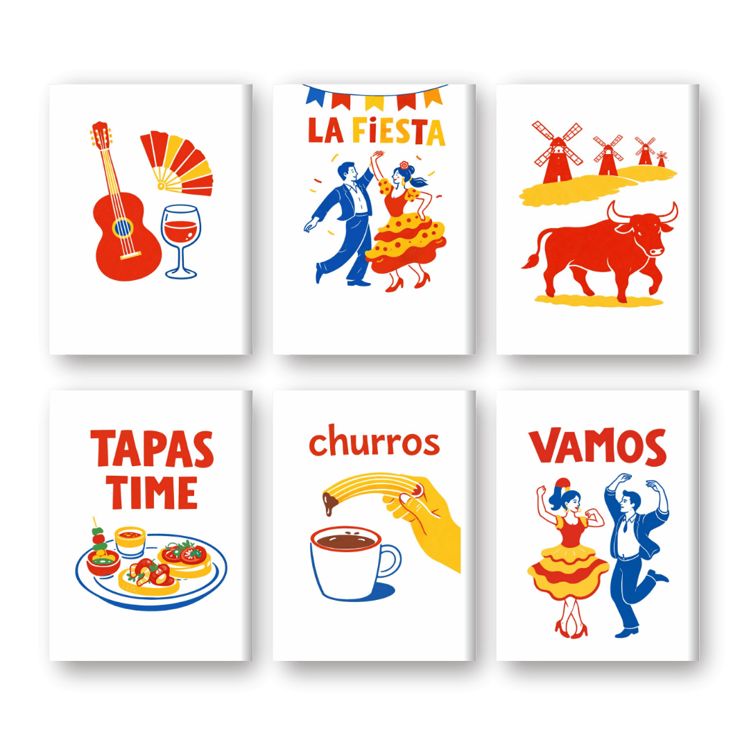 Spanish Fiesta: Mini Paintings