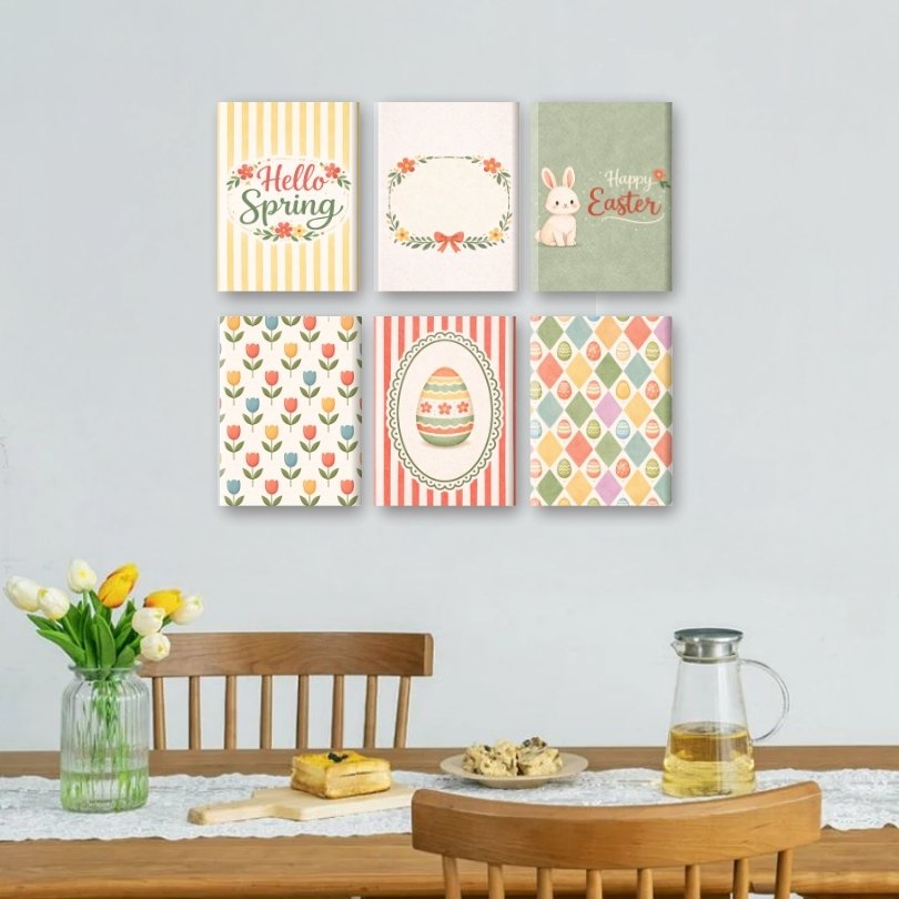 6 Mini Paintings - Springtime Joy & Easter