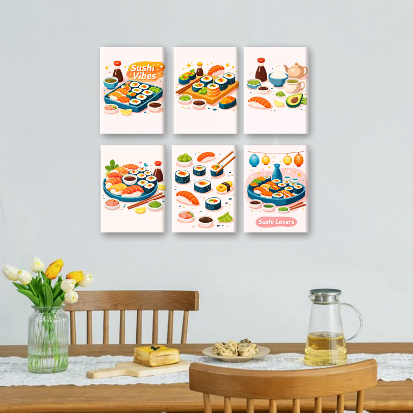 Sushi Vibes Art Collection