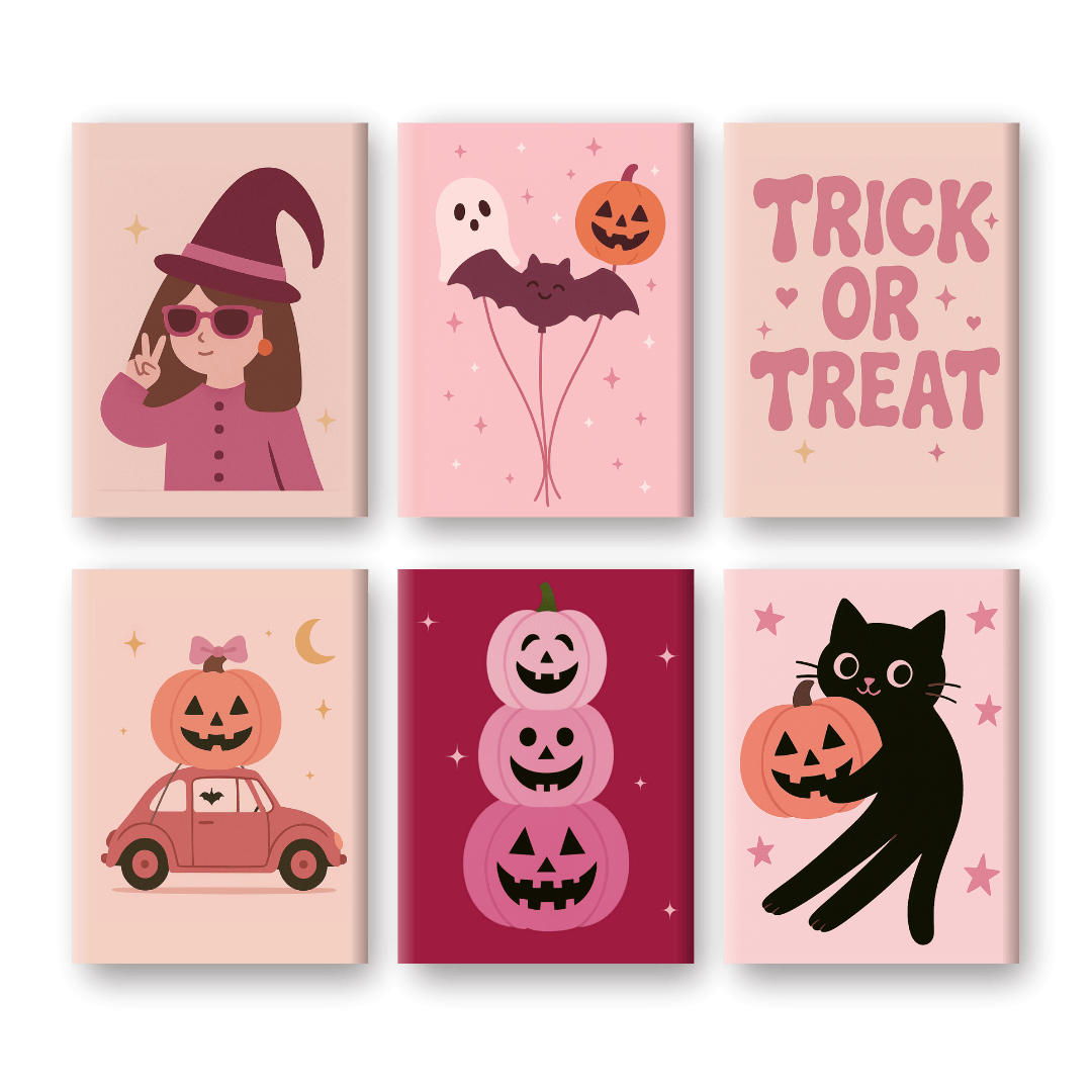 Pumpkin & Pink Mini Paintings