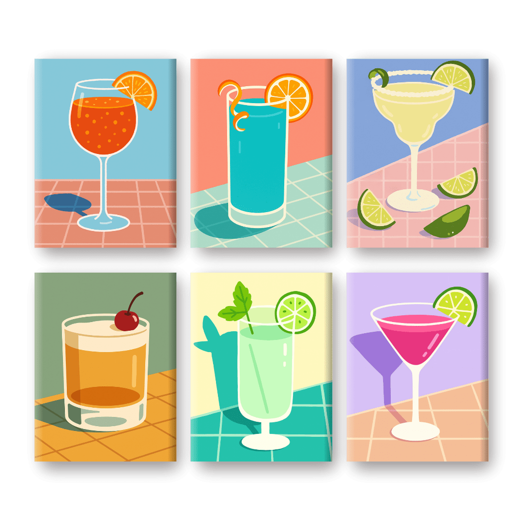 Tropical Cheers: Mini Cocktail Art