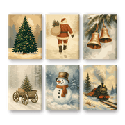 Vintage Christmas Charm Set