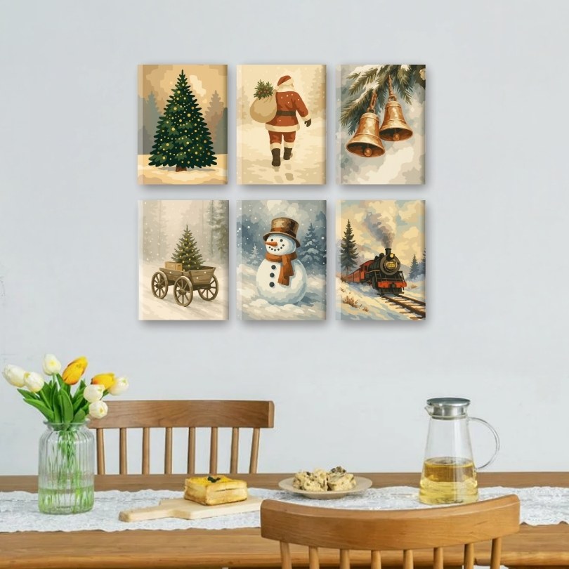 Vintage Christmas Charm Set