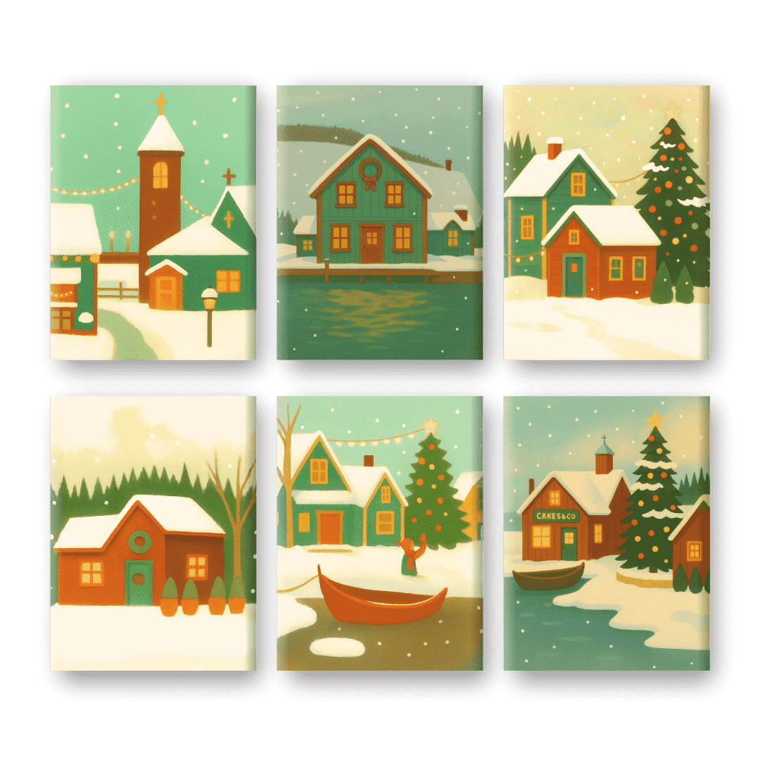 Snowy Village Bliss
