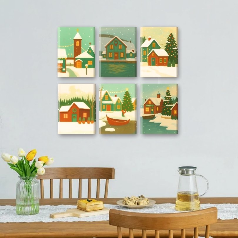 Snowy Village Bliss