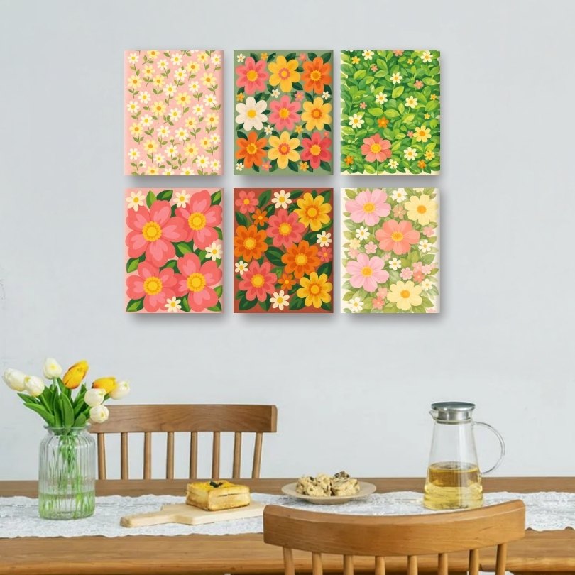 6 Mini Blooming Vignettes