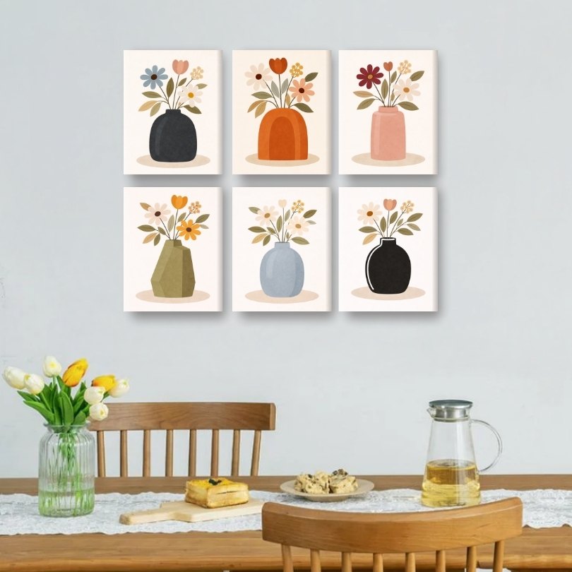 Elegant Botanical Vases