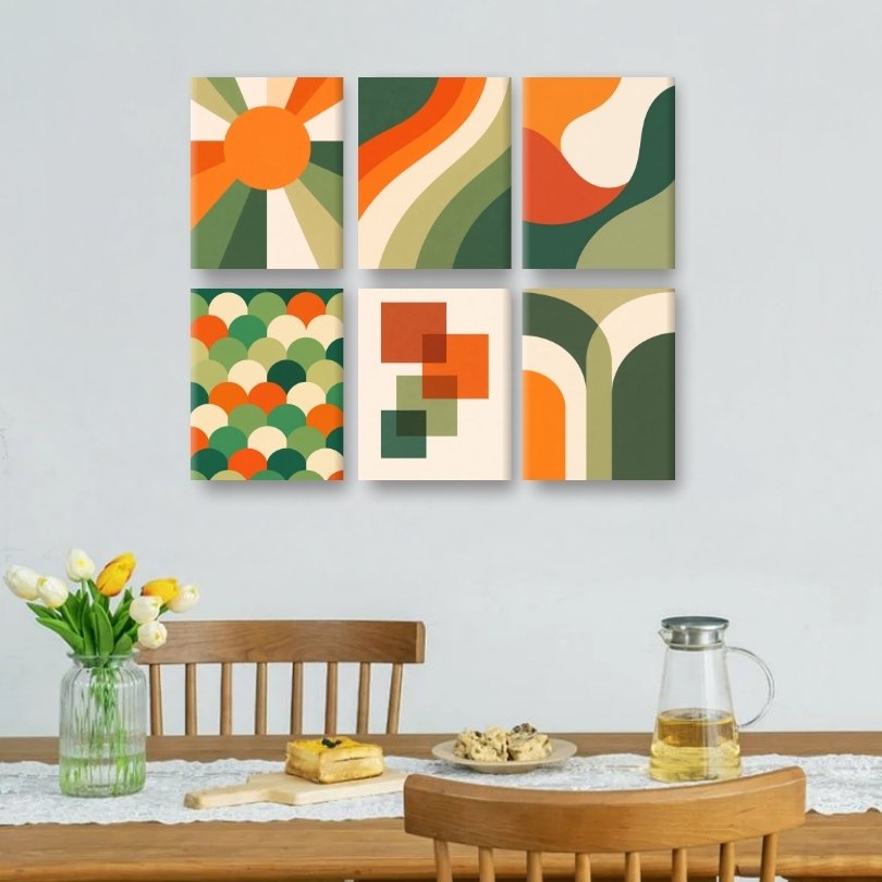Retro Rainbow Geometrics