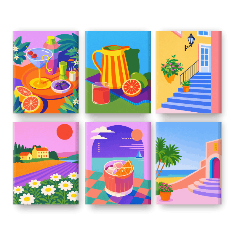 6 Mini Sun-Kissed Summer Scenes