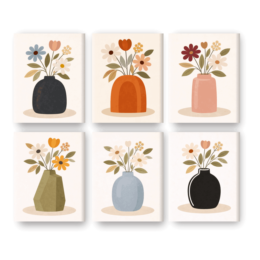 Elegant Botanical Vases