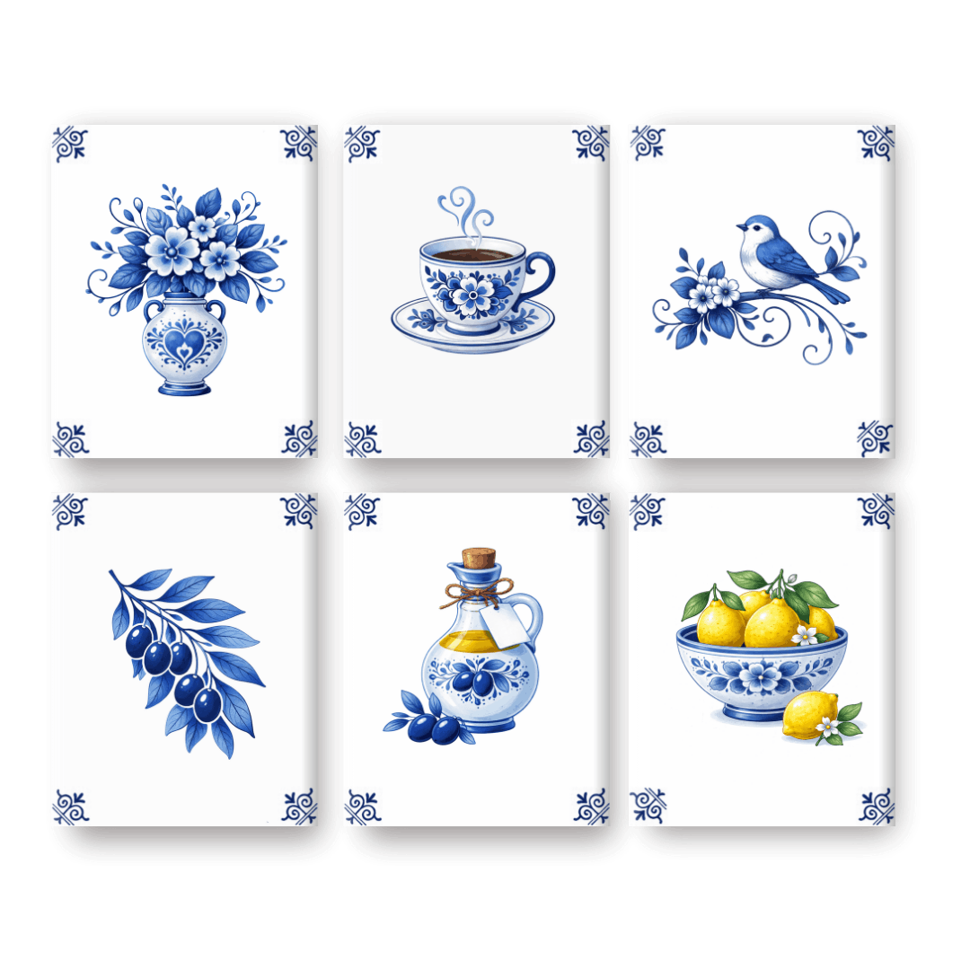 Delft Blue Charm: Miniature Art Collection
