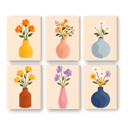6 Mini Elegant Flower Arrangements