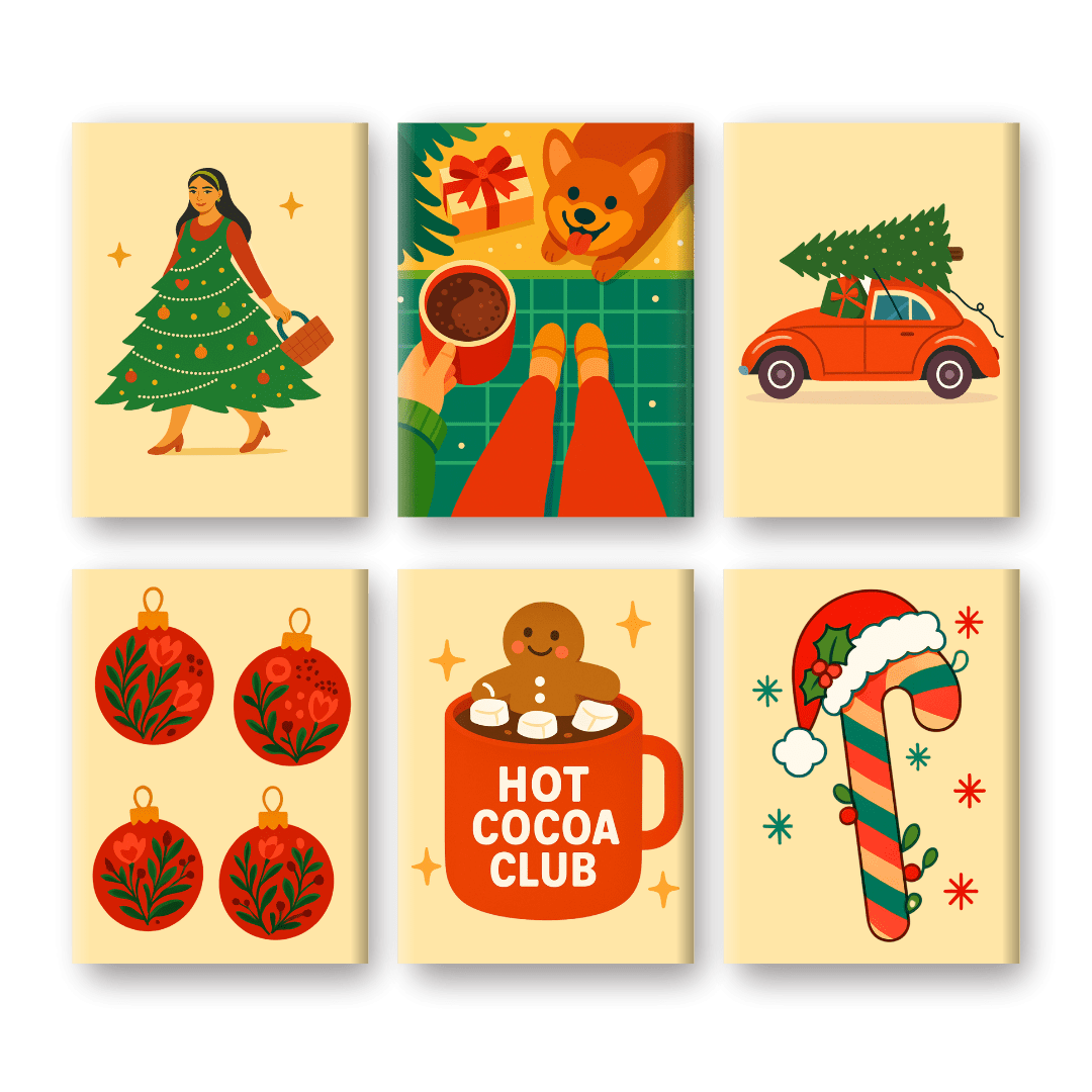 Cocoa & Cozy Christmas Scene