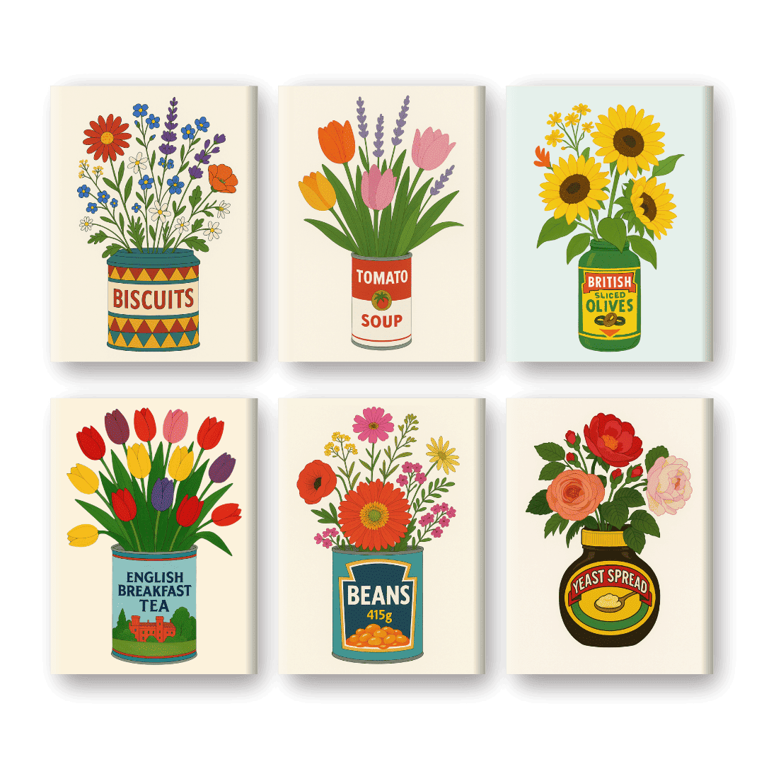 Spring Blooms in Cans