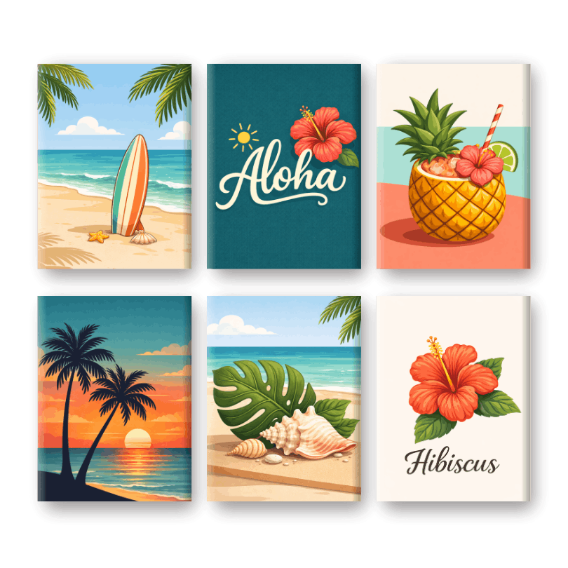 Hawaiian Aloha Mini Set | Sunset & Surf