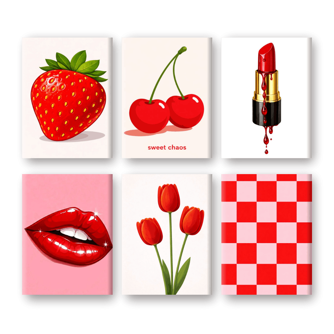 Red Elegance | Mini Art Collection