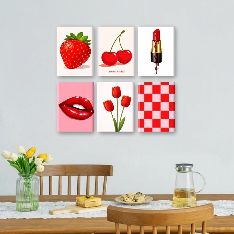 Red Elegance | Mini Art Collection