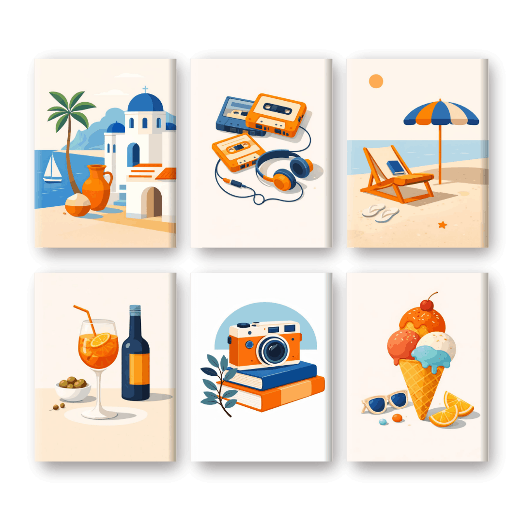 Summery Med Beach Vibes Mini Set