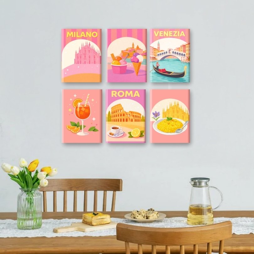 Pastel Italy Mini Masterpieces | Paint by Number