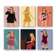 Pop Star Guitar Mini Paintings