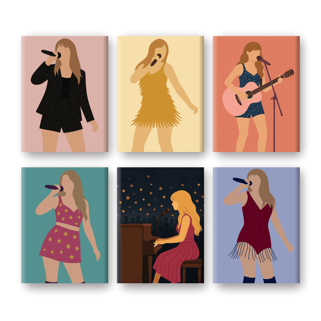 Pop Star Guitar Mini Paintings